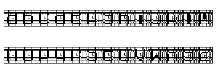 Cybernaut Gamma Regular Schriftart Kleinbuchstaben
