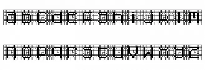 Cybernaut Gamma Regular Schriftart Kleinbuchstaben