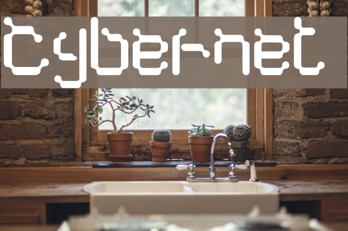 Cybernet Font examples