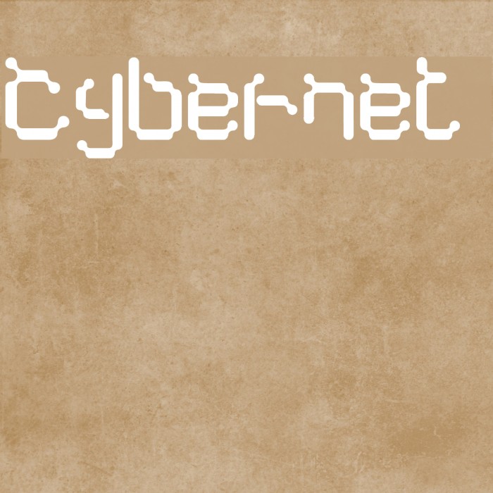Cybernet Font examples