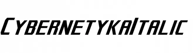 Cybernetyka Italic  Fuentes Gratis Descargar