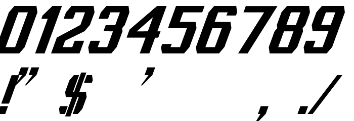 Cybernetyka Italic Font OTHER CHARS