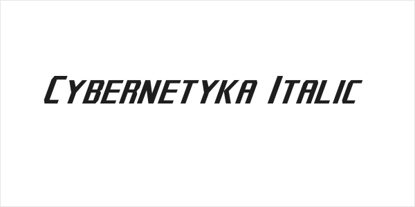 Cybernetyka Italic Logo
