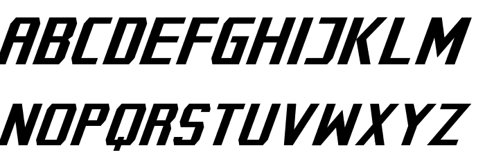 Cybernetyka Italic Font LOWERCASE