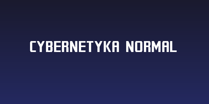 Cybernetyka Normal Social Header