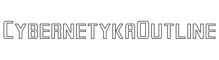 Cybernetyka Outline  Frei Schriftart Herunterladen