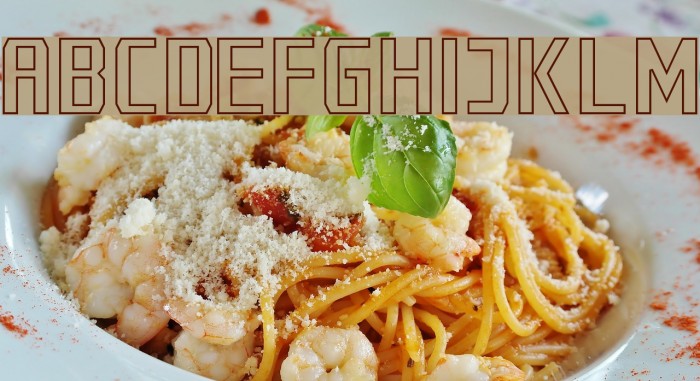 Cybernetyka Outline Font examples