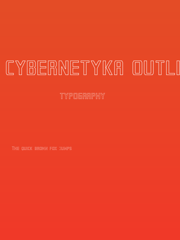 Cybernetyka Outline Poster