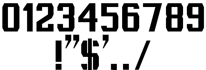 Cybernetyka Font OTHER CHARS