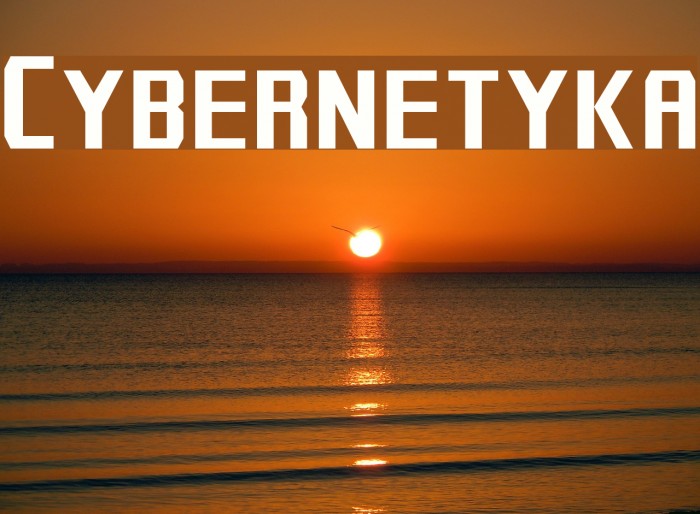 Cybernetyka Font examples