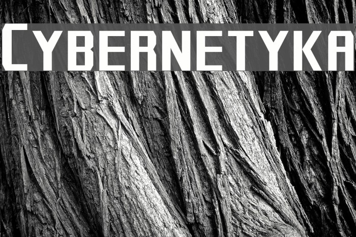Cybernetyka Font examples