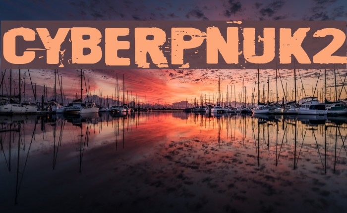 Cyberpnuk2 Font examples