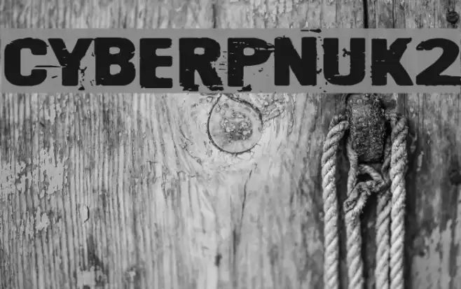 Cyberpnuk2 Font examples