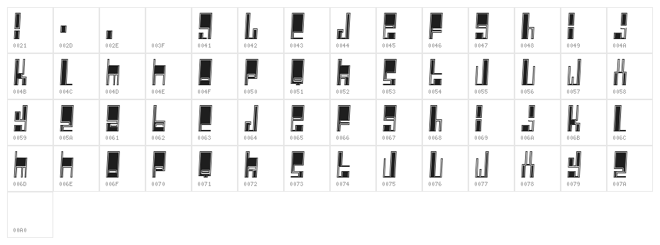 Cyberpop Character Map