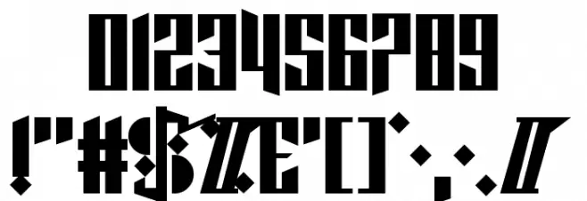 Cyberpunk Sealion Font OTHER CHARS