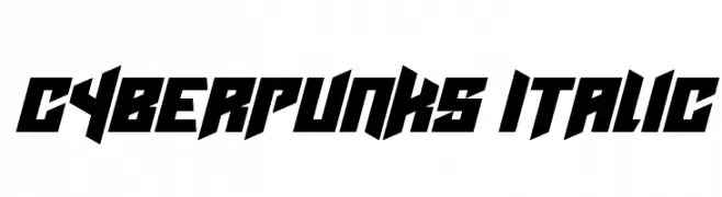 Cyberpunks Italic  Descarca Fonturi Gratis