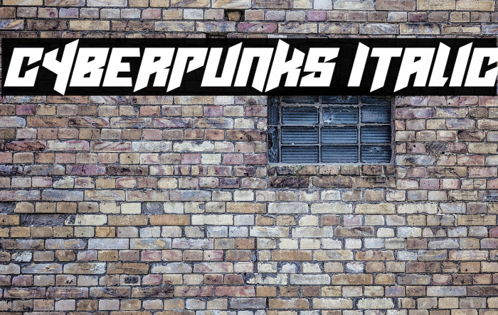 Cyberpunks Italic Example 3