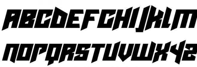 Cyberpunks Italic फ़ॉन्ट लोअरकेस