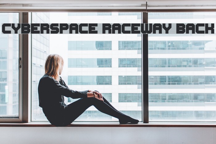 Cyberspace Raceway Back Font examples