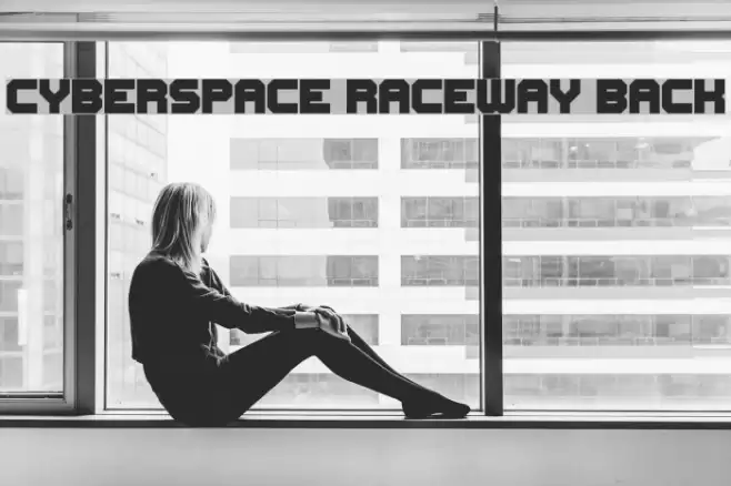 Cyberspace Raceway Back Font examples