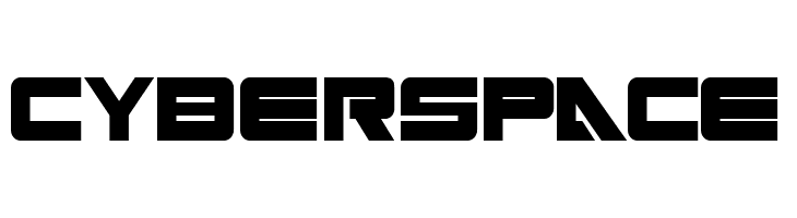 Cyberspace  フリーフォントのダウンロード