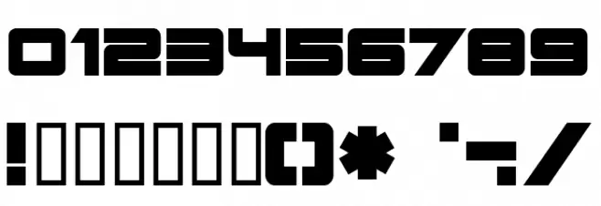 Cyberspace Font OTHER CHARS
