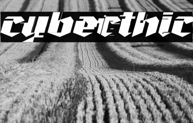 Cyberthic Font examples