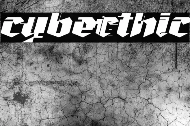 Cyberthic Font examples