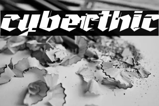 Cyberthic Font examples