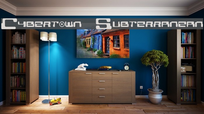 Cybertown Subterranean Font examples