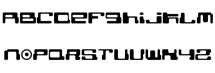 Cybertown Subterranean Font LOWERCASE