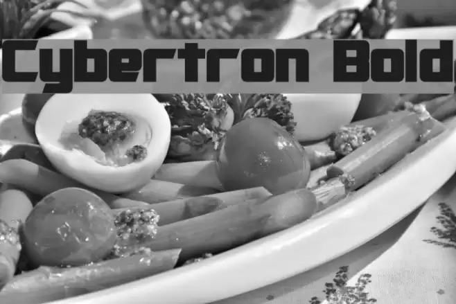 Cybertron Bold خط examples