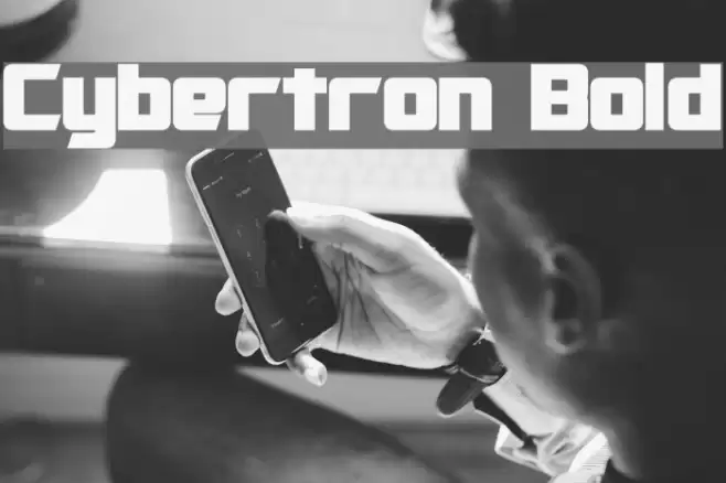 Cybertron Bold خط examples