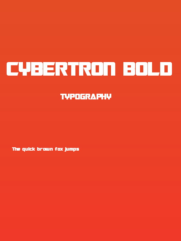 Cybertron Bold Poster