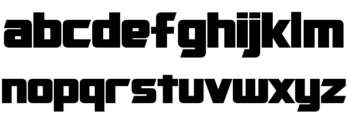 Cybertron Bold Font LOWERCASE