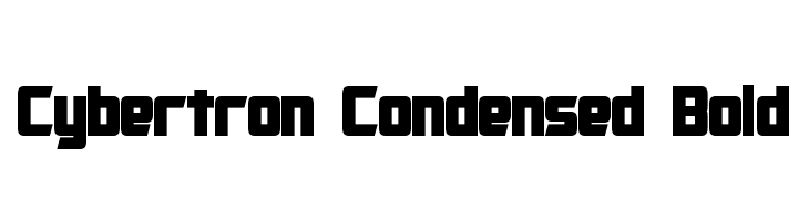 Cybertron Condensed Bold  Frei Schriftart Herunterladen