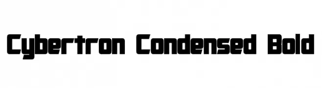 Cybertron Condensed Bold  les polices de caractères gratuit tlcharger