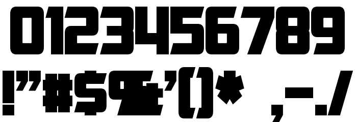 Cybertron Condensed Bold Font OTHER CHARS