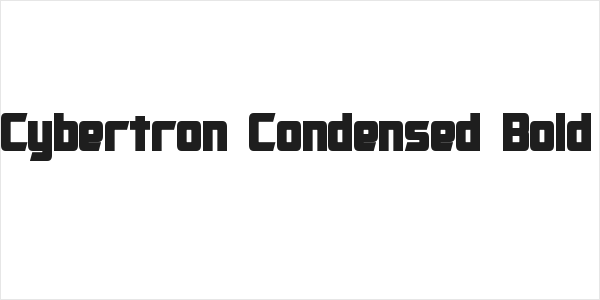 Cybertron Condensed Bold Logo
