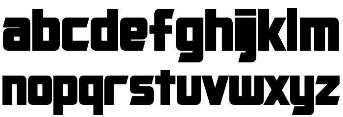 Cybertron Condensed Bold Font LOWERCASE
