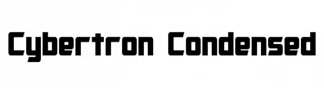 Cybertron Condensed  les polices de caractères gratuit tlcharger