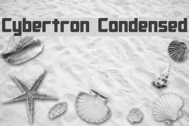 Cybertron Condensed Font examples