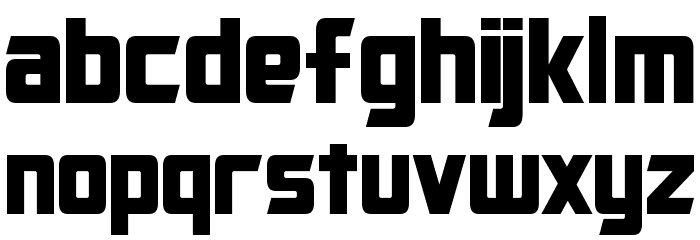 Cybertron Condensed Font LOWERCASE