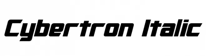 Cybertron Italic  les polices de caractères gratuit tlcharger