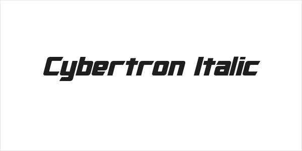 Cybertron Italic Logo