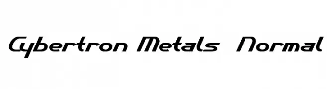 Cybertron Metals  Normal  Fuentes Gratis Descargar
