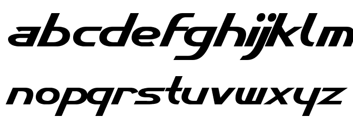 Cybertron Metals Normal Font LOWERCASE