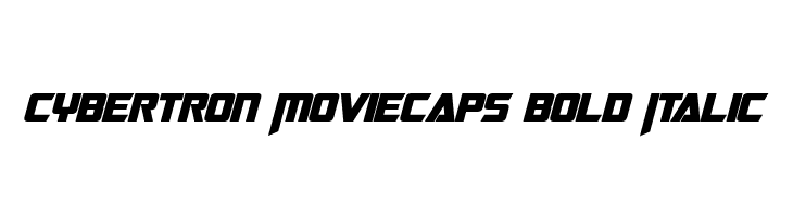 Cybertron Moviecaps Bold Italic  لخطوط تنزيل