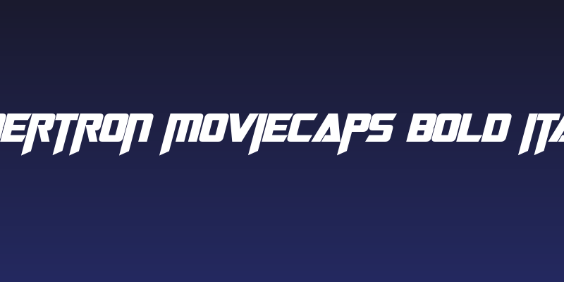 Cybertron Moviecaps Bold Italic Social Header