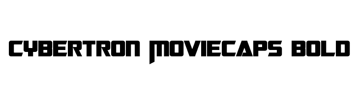 Cybertron Moviecaps Bold Font